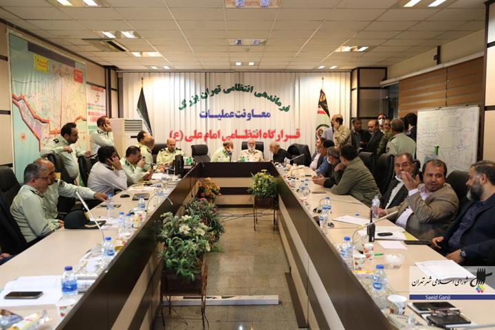 دیدار رییس و اعضای شورا با فرماندهی انتظامی تهران بزرگ